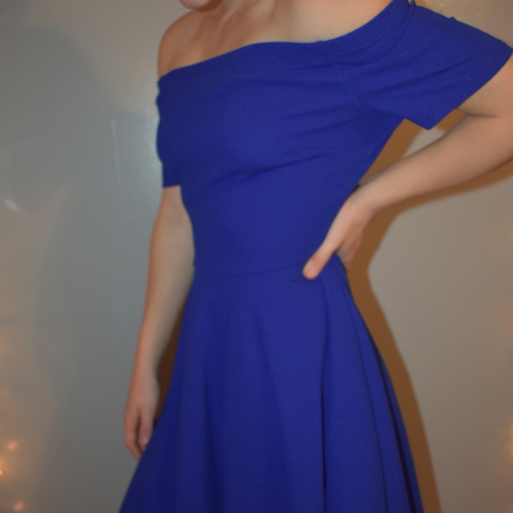 Royal Blue High/Low Dress